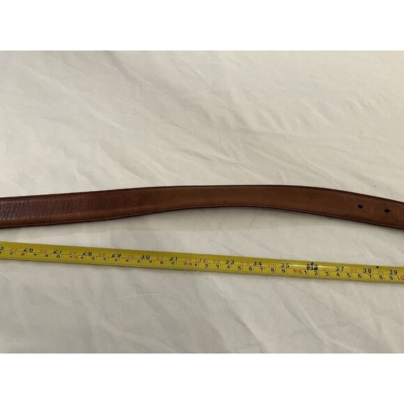 Allen Edmonds Wide Basic Dress Calfskin Leather Belt Mens 38 Brown 39506 - Picture 5 of 11